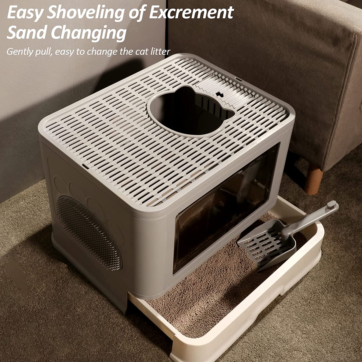 🐾 Arenero para Gato con Tapa y Ventilación 😺✨