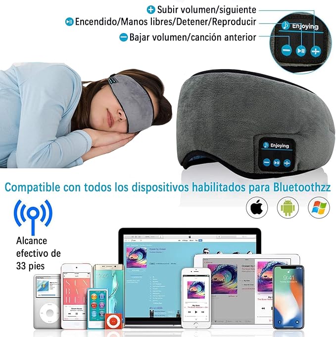 Antifaz Relajante con Música