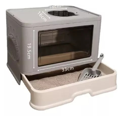 🐾 Arenero para Gato con Tapa y Ventilación 😺✨